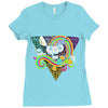 candy skull Ladies Fitted T-Shirt