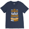 My Husband Is Super Awesome V-Neck Tee