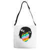 lovely face Adjustable Strap Totes