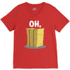oh hay oh hey girl boy funny pun V-Neck Tee