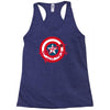 deadpool was here (captain america) Racerback Tank