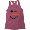 snowman face Racerback Tank