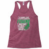 talk to myself fishing Racerback Tank