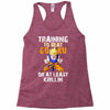 Training To Beat Goku Racerback Tank