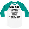 Super May Girl 3/4 Sleeve Shirt