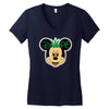 mickey dope ganja Women's V-Neck T-Shirt