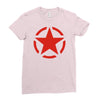 military starfunny retro army war vietnam usa britain fashion Ladies Fitted T-Shirt