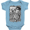boombox skull Baby Onesie