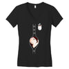 Peek a Boo with Pocket Baby Girl Women's V-Neck T-Shirt
