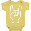 rock and roll throwing horns Baby Onesie