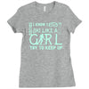 i ski like a girl Ladies Fitted T-Shirt