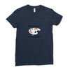 Paint Somerhing it Might Be Wordless Ladies Fitted T-Shirt