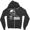 pee on isis decal look Zipper Hoodie