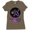 galaxy sos Ladies Fitted T-Shirt