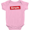simple red Baby Bodysuit