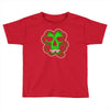 celtic green clover skull patch, irish biker patches Toddler T-shirt