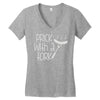 prick with a fork Women's V-Neck T-Shirt