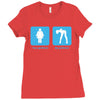 your girlfriend my girlfriend mens funny t shirt Ladies Fitted T-Shirt