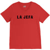 la jefa black V-Neck Tee