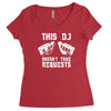 this dj doesn't take requests Women's Triblend Scoop T-shirt