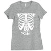 beer belly xray skeleton funny Ladies Fitted T-Shirt
