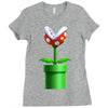 nintendo mario brothers piranha plant Ladies Fitted T-Shirt
