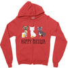 happy meowr Zipper Hoodie