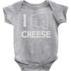 i love cheese Baby Onesie