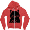 black cat (2) Zipper Hoodie
