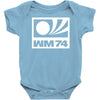 wm 74retro deutschland Baby Onesie