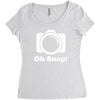 oh snap camera Women's Triblend Scoop T-shirt