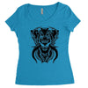 demon wolf Women's Triblend Scoop T-shirt