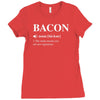 Bacon Noun Ladies Fitted T-Shirt