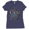 ninja aliens Ladies Fitted T-Shirt