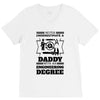 Never Underestimate A Daddy With An Engineering Degree V-Neck Tee