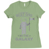 Best Dad in The Galaxy Ladies Fitted T-Shirt