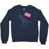 Patriotic T-Rex Crewneck Sweatshirt