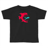 monster fish eats diver Toddler T-shirt