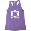 oh shoot camera Racerback Tank