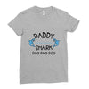 daddy shark doo doo doo Ladies Fitted T-Shirt