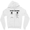 i've got your back t shirt tee funny novelty tee pun stick figure joke Zipper Hoodie