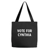 vote for cynthia Tote Bags