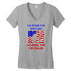 we stand for the flag Women's V-Neck T-Shirt