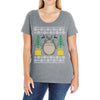 totoro ugly christmas Ladies Curvy T-Shirt