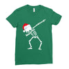 skeleton dabbing christmas Ladies Fitted T-Shirt
