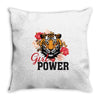 Girl Power Throw Pillow