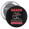 merry christmas ugly christmas sweater Pin-back button