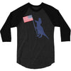 Patriotic T-Rex 3/4 Sleeve Shirt