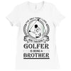 Golfer Brother Ladies Fitted T-Shirt