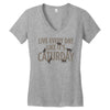 live every day like it's caturday Women's V-Neck T-Shirt